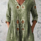 Elise | Blouse Longue avec Col en V