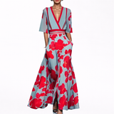 Valentina | Robe maxi élégante à décolleté profond