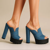Delilah talons en denim