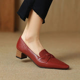 SOFIA mocassins en cuir véritable