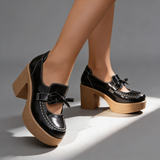 AVINA TALONS À PLATEFORME AVEC NŒUD