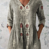 Elise | Blouse Longue avec Col en V