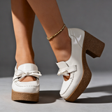 AVINA TALONS À PLATEFORME AVEC NŒUD