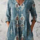 Elise | Blouse Longue avec Col en V