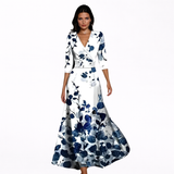 Emilia | Robe maxi fleurie élégante