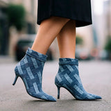 DANICA TALONS EN DENIM TISSÉ