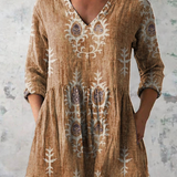 Elise | Blouse Longue avec Col en V