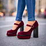 VALLORIA TALONS EN VELOURS