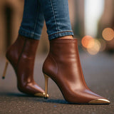 Bottes Aveline à pointe dorée