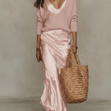Elena | Robe satinée midi