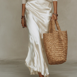 Elena | Robe satinée midi
