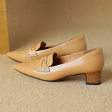 SOFIA mocassins en cuir véritable