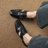 Mules en cuir véritable Avery