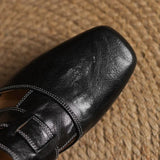 Mules en cuir véritable Avery