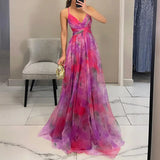 Giselle | Robe maxi envoûtante à imprimé floral