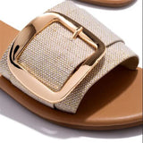 Sandales à boucle chic