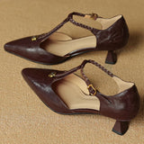 VANESSA MAE CHAUSSURES À TALONS EN CUIR VÉRITABLE