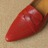 SOFIA mocassins en cuir véritable