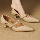 AVANI talons en cuir véritable