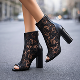 LILIANA BOTTES À TALONS EN DENTELLE