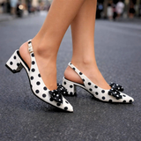 AMARA TALONS AVEC NŒUD À POIS