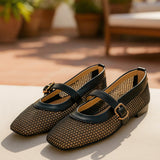 Avelina ballerines en mesh