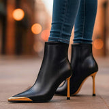 Bottes Aveline à pointe dorée