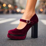 VALLORIA TALONS EN VELOURS