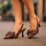 LILIAN talons à motif léopard