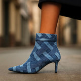 DANICA TALONS EN DENIM TISSÉ
