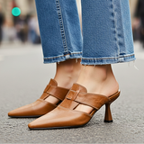 AUBREY MONROE TALONS EN CUIR VÉRITABLE