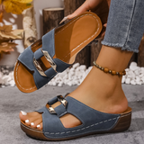 Sandales slides chic à boucle