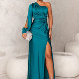 KATJA | Robe Maxi Glamour à Une Épaule