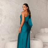 KATJA | Robe Maxi Glamour à Une Épaule