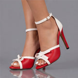 Talons Valentina à ruban